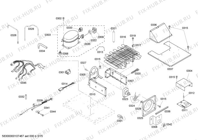 Схема №15 KBUDT4250A 42" SXS REFRIG (SS) DESIGNER HDL с изображением Зажим для посудомоечной машины Bosch 00601760